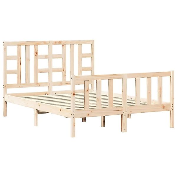 vidaXL Massivholzbett mit Kopfteil 3191946 günstig online kaufen