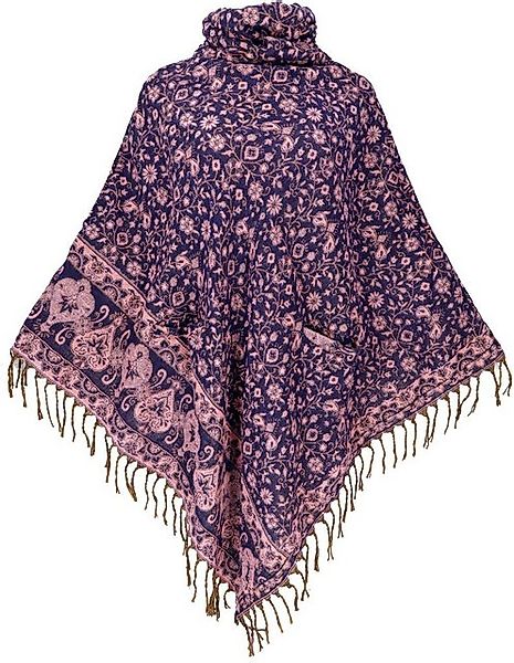 Guru-Shop Langjacke Poncho Hippie chic, langer Paisley Poncho mit.. günstig online kaufen