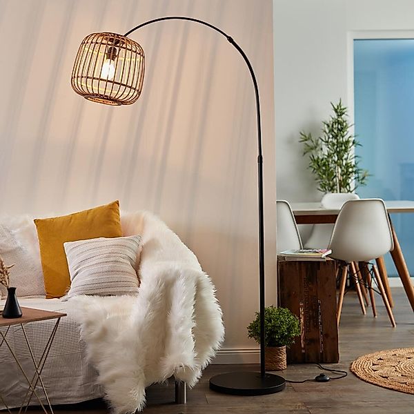 Brilliant Bogenlampe »Nikka«, 1 flammig, Leuchtmittel E27   ohne Leuchtmitt günstig online kaufen