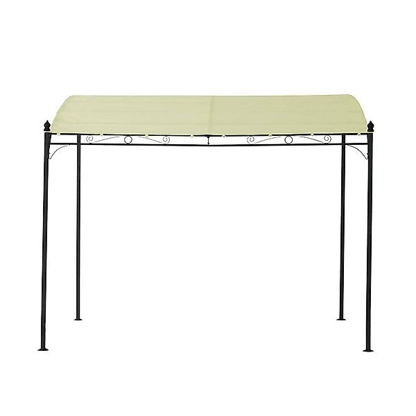 Gartenpavillion in Creme Weiß und Schwarz Vintage Design günstig online kaufen