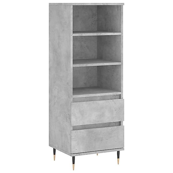 vidaXL Highboard Betongrau 40x36x110 cm Holzwerkstoff 831504 günstig online kaufen