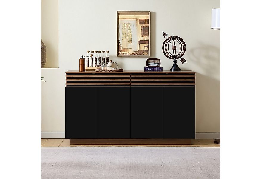 HAUSS SPOLE Sideboard mit 2 Schubladen,Aufbewahrungsschrank Beistellschrank günstig online kaufen