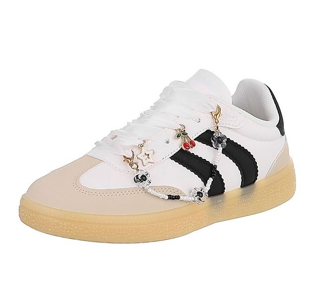 Ital-Design Damen Sneaker mit dekorativen Schnürsenkeln für Freizeit Sneake günstig online kaufen