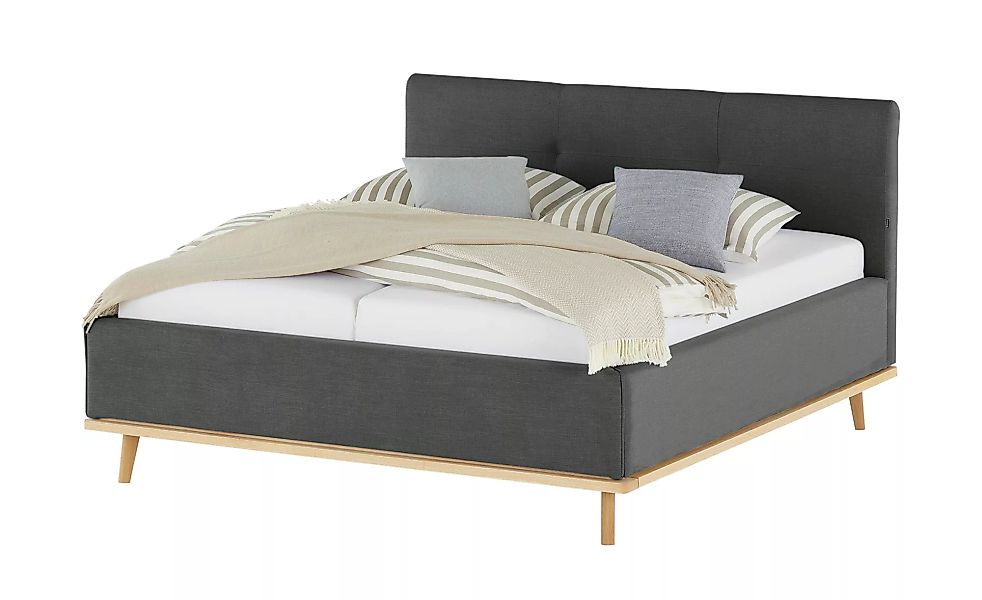 Musterring Polsterbett mit Bettkasten Delphi Variante A - grau - 178 cm - 1 günstig online kaufen