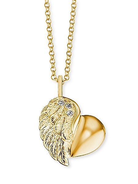 Engelsrufer Kette mit Anhänger Herzflügel, Made in Germany - mit Zirkonia ( günstig online kaufen