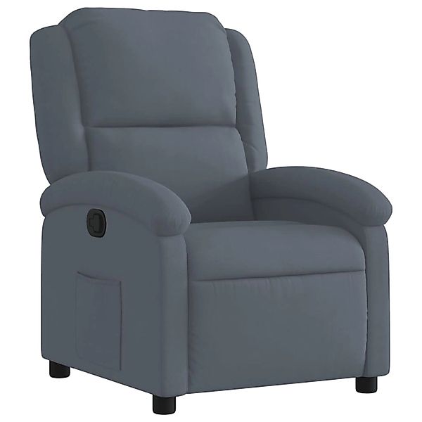 vidaXL Relaxsessel Dunkelgrau Samt 3205492 günstig online kaufen