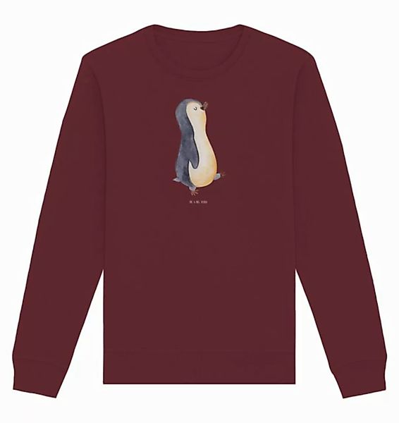 Mr. & Mrs. Panda Longpullover Größe L Pinguin marschieren - Burgundy - Gesc günstig online kaufen