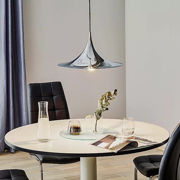 GUBI Hängeleuchte Semi, Ø 47 cm, chrom günstig online kaufen