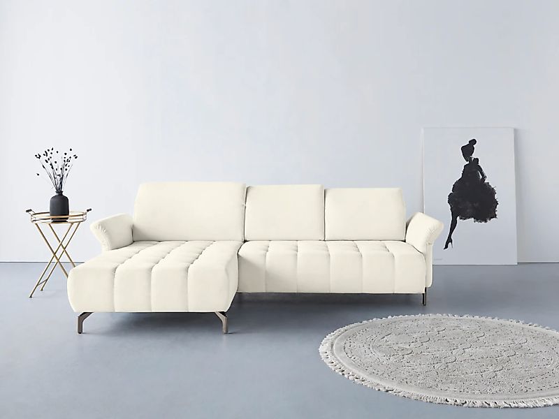 Home affaire Ecksofa "Fresh L-Form" Federkern, wahlweise Kopfteilverstellun günstig online kaufen