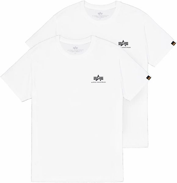 Alpha Industries Rundhalsshirt "Basic T Small Logo 2 Pack" Set, 2 Stk. tlg. günstig online kaufen