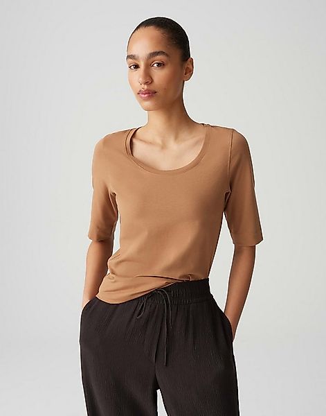 OPUS Kurzarmshirt Kurzarmshirt aus Jersey Slim Shirt aus Jersey günstig online kaufen