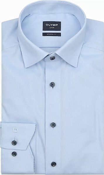 OLYMP Luxor Hemd Contrast Button Hellblau - Größe 42 günstig online kaufen