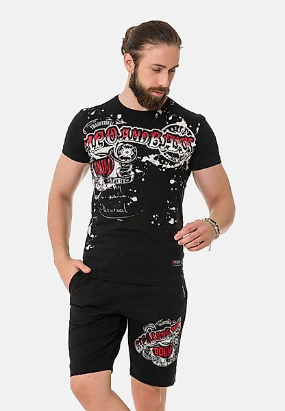 Cipo & Baxx Stoffhose "Hose", mit Bein-Print günstig online kaufen