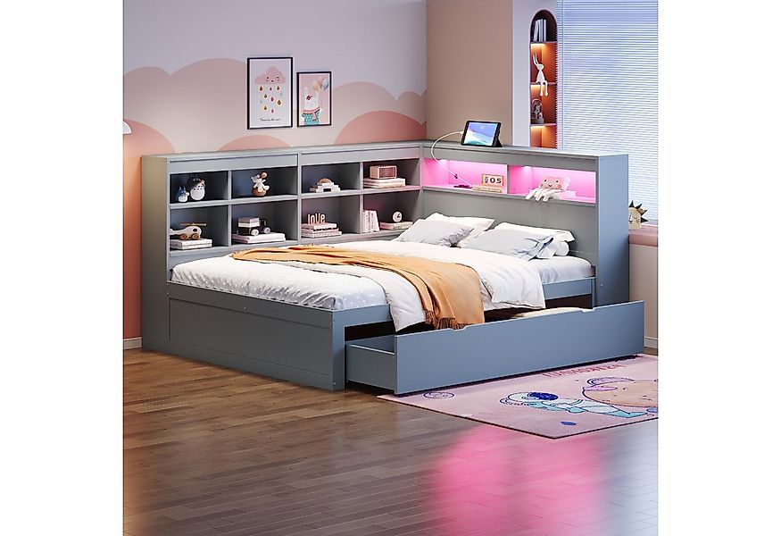 REDOM Stauraumbett Multifunktionales Schlafsofa Daybett Tagesbett Kinderbet günstig online kaufen