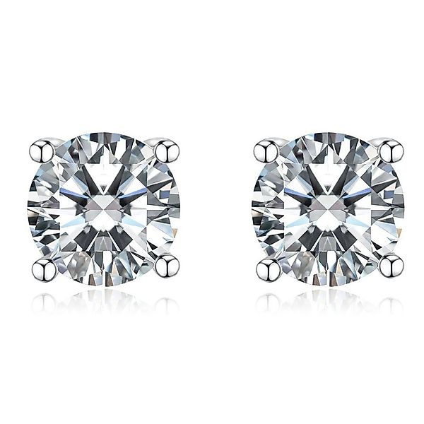 Sternvoll Paar Ohrstecker Klassische Ohrstecker mit 0,20 ct Diamanten 18K G günstig online kaufen