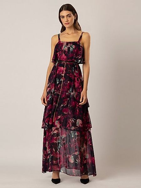 Apart Abendkleid aus allover bedrucktem Chiffon und eingewebten metallische günstig online kaufen