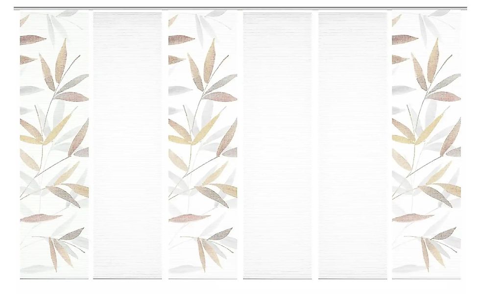 HOME in green Schiebegardine "RANDOW" Paneelwagen 6 Stk. tlg. SET DIGITALDR günstig online kaufen