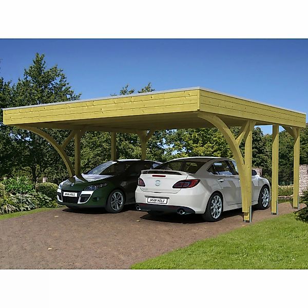 Skan Holz Carport Friesland Set 8 557 cm x 555 cm günstig online kaufen