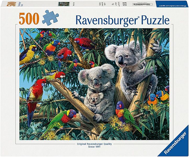 Ravensburger Puzzle Koalas im Baum, 500 Puzzleteile, Made in Germany günstig online kaufen