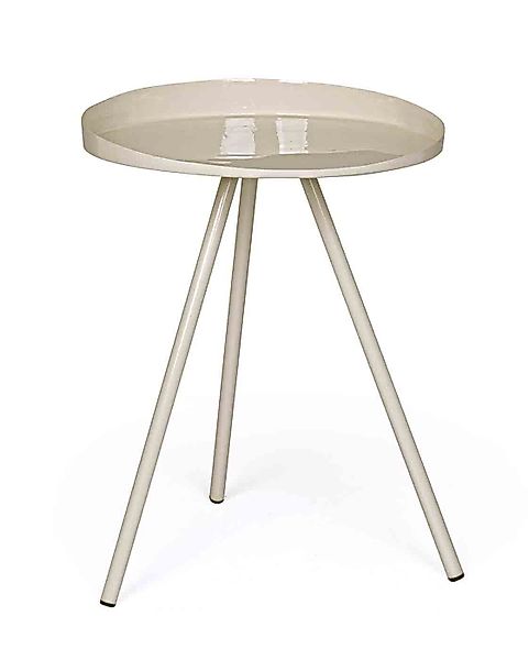 Bizzotto Beistelltisch Anchita aus Metall, Creme günstig online kaufen
