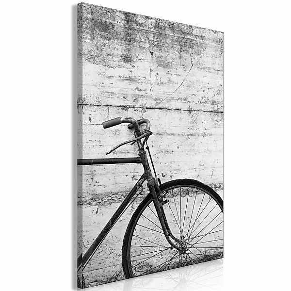 Wandbild - Bicycle And Concrete (1 Part) Vertical günstig online kaufen