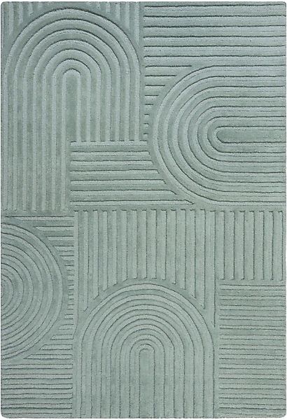 FLAIR RUGS Wollteppich »Zen Garden, modern & mit Linien«, 10 mm Höhe, 100% günstig online kaufen