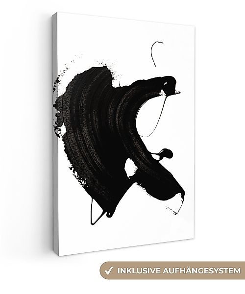 OneMillionCanvasses® Leinwandbild Schwarz - Farbe - günstig online kaufen