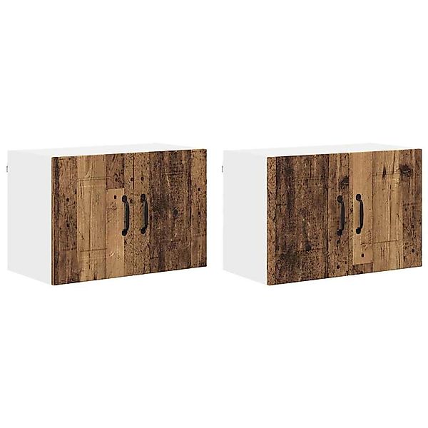 vidaXL Küchenwandschrank 2 Stk Altholz 60 x 31 x 40 cm Holzwerkstoff 884571 günstig online kaufen