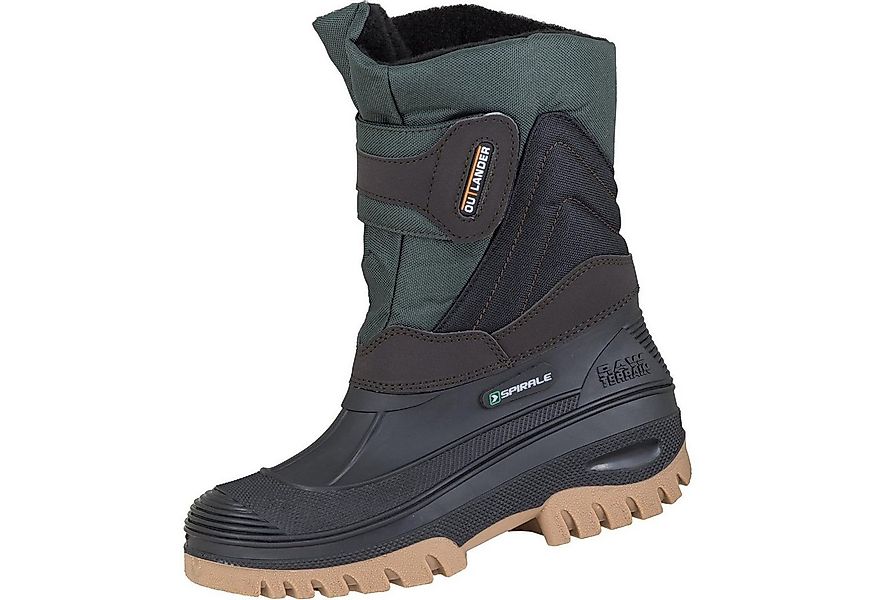 Spirale Lander Stiefel schwarz/oliv gefüttert Gummistiefel günstig online kaufen