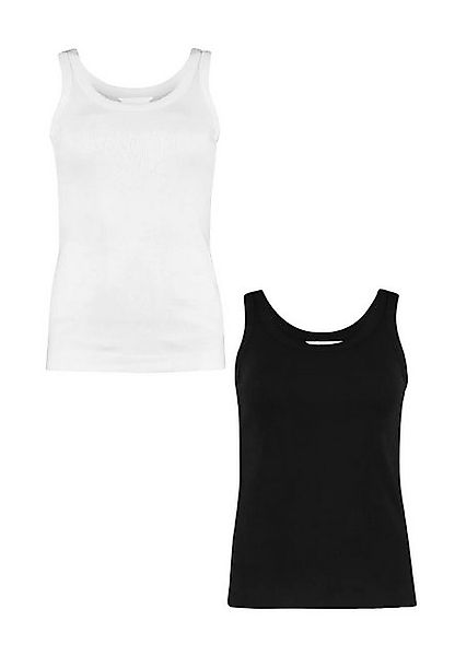 HaILY’S Shirttop Top 2er-Set Ärmellos Weich Rundhals Normale Passform (2-tl günstig online kaufen