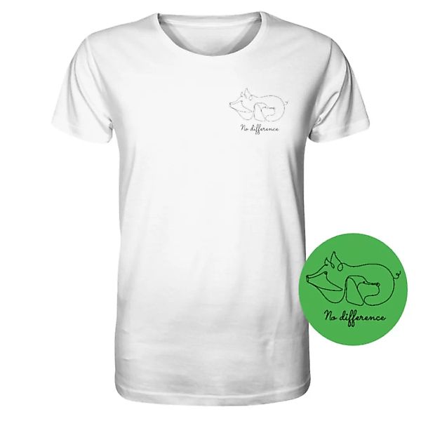 Organic Unisex T-shirt "No Difference" Aus Bio-baumwolle günstig online kaufen