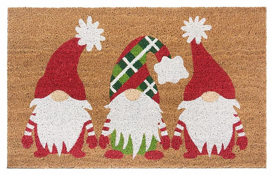 HANSE Home Fußmatte »Mix Mats Kokos Christmas Gnomes, Türmatte«, rechteckig günstig online kaufen