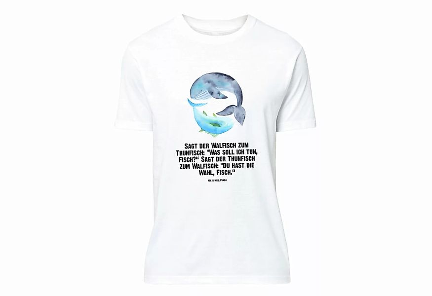 Mr. & Mrs. Panda T-Shirt Walfisch & Thunfisch - Weiß - Geschenk, Herrn, Jun günstig online kaufen