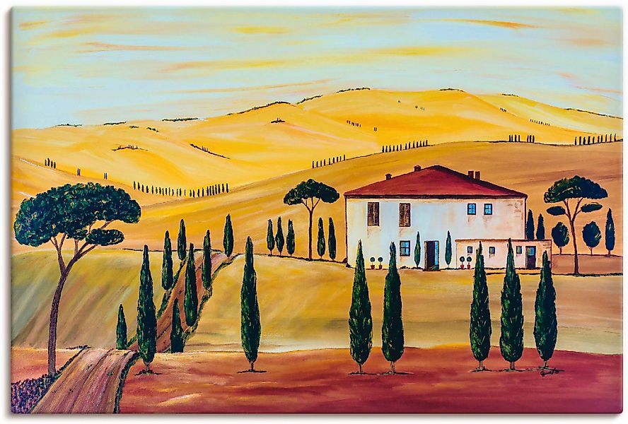 Artland Wandbild "Südliche Toskana" Europa 1 Stk. tlg. als Leinwandbild, Wa günstig online kaufen