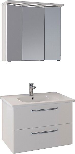 Saphir Badmöbel-Set »Trentino 2-teilig Keramik-Waschtisch mit LED-Spiegelsc günstig online kaufen