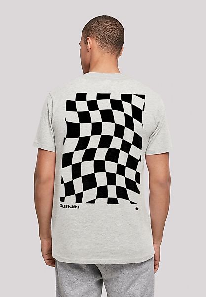 F4NT4STIC T-Shirt "Wavy Schach Muster" Print günstig online kaufen