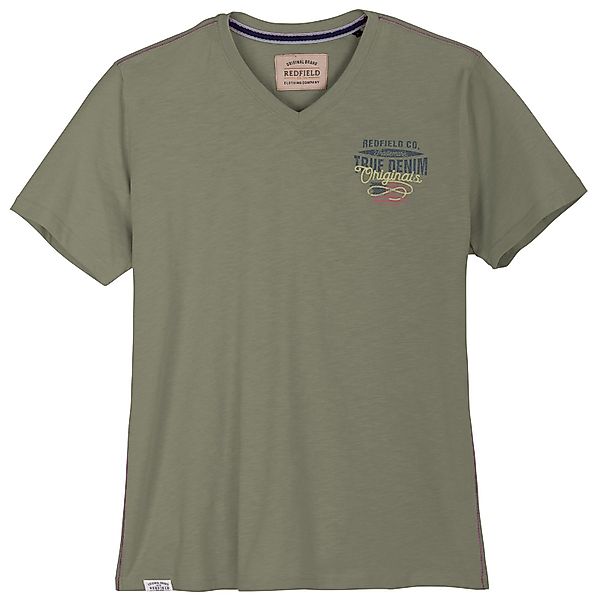 redfield V-Shirt Redfield Übergrößen T-Shirt V-Neck günstig online kaufen