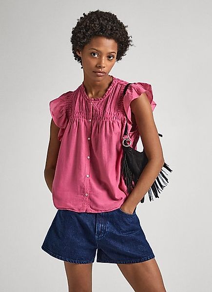 Pepe Jeans Kurzarmbluse DAKOTA mit Volants günstig online kaufen