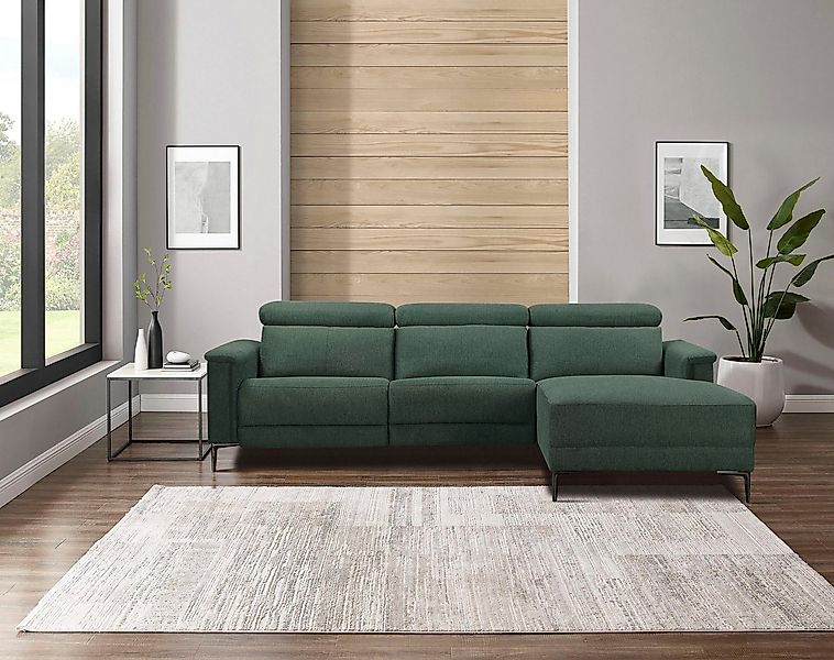 Home affaire Ecksofa "LUND, L-Form, 261cm, man. o. elektr. Relaxfunktion (m günstig online kaufen