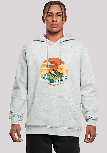 F4NT4STIC Kapuzenpullover Sonnenuntergang Berglandschaft Premium Qualität günstig online kaufen