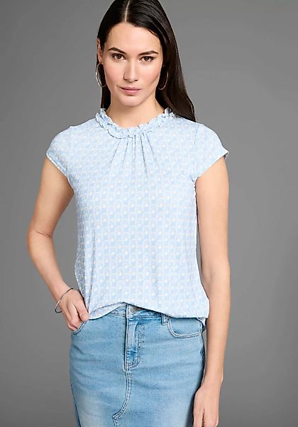 HECHTER PARIS Print-Shirt, mit femininem Ausschnittdetail günstig online kaufen