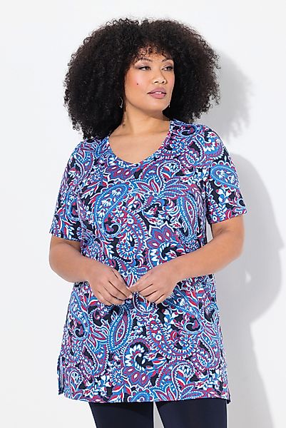Ulla Popken Longshirt Longshirt gemustert A-Linie günstig online kaufen