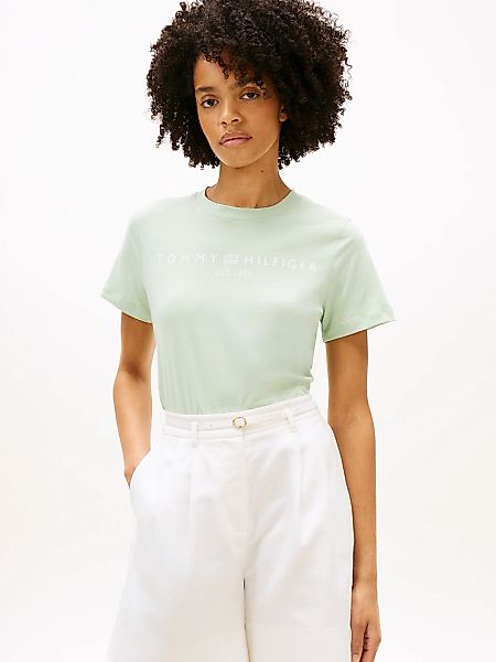 Tommy Hilfiger Kurzarmshirt "REG CORP LOGO C-NK SS" Baumwolle günstig online kaufen