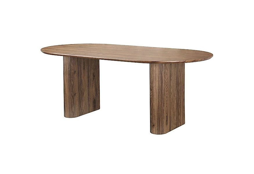 OTTO home Esstisch Bostonia, ovaler Esstisch, Beine mit Rillenstruktur, pfl günstig online kaufen