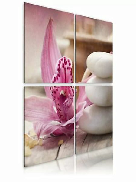 artgeist Wandbild Orchidee und Zen mehrfarbig Gr. 90 x 90 günstig online kaufen