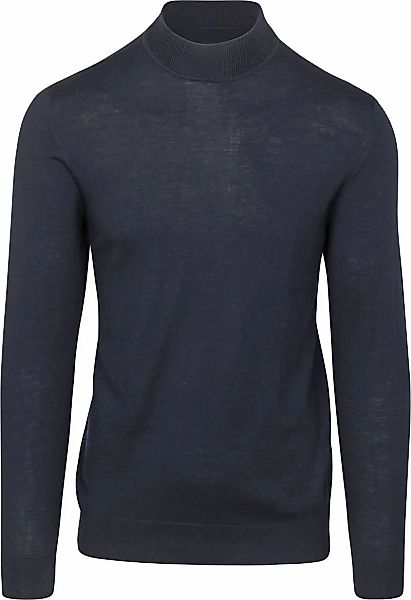 Profuomo Turtleneck Merino Pullover Blau - Größe M günstig online kaufen