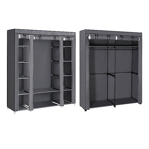 SONGMICS Kleiderschrank 2 Set, Stoffschrank Set, günstig online kaufen