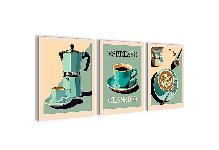 Novart Wandbild Küchenbilder Kaffee Retro Bilder Küche Esszimmer Cafe Bar D günstig online kaufen