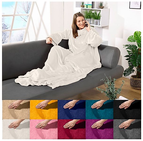 Wohndecke tragbare Ganzkörperdecke Kuscheldecke Ärmeldecke, heimtexland, fl günstig online kaufen