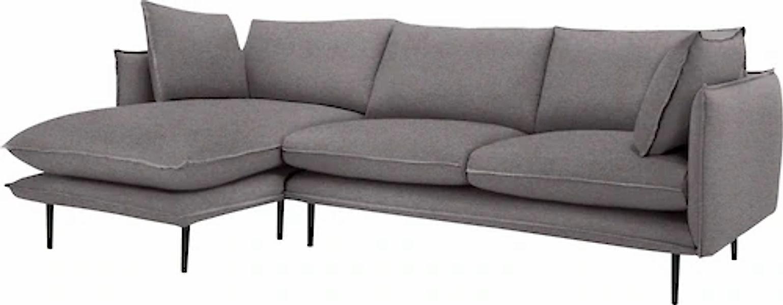 Home affaire Ecksofa »Somba L-Form« mit dickem Keder, Ottomane wahlweise li günstig online kaufen